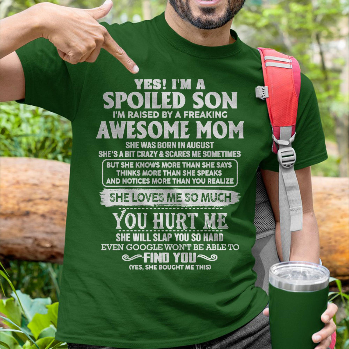 August - Awesome Mom - Perfect Gift For Son From Mom - virgo08 (SKU05-47-08)