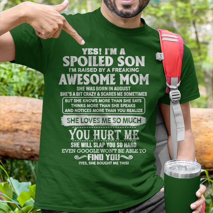August - Awesome Mom - Perfect Gift For Son From Mom - virgo08 (SKU05-47-08)
