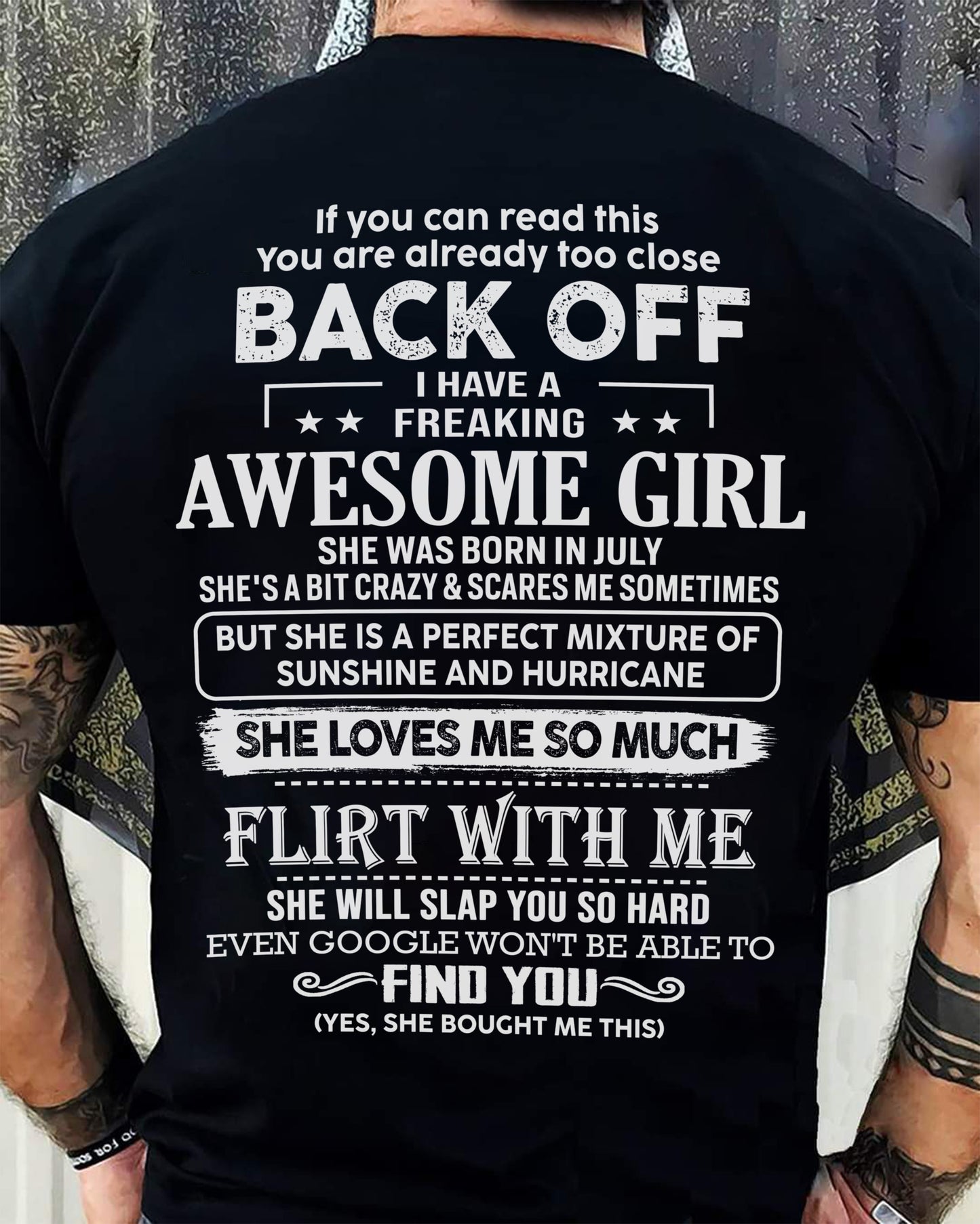 July ??? Awesome Girlfriend Born In July ??? Special gift for your Boyfriend ??? From Wife Virgo07 (SKU06-17-07)