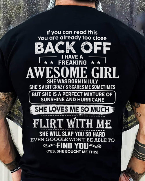 July ??? Awesome Girlfriend Born In July ??? Special gift for your Boyfriend ??? From Wife Virgo07 (SKU06-17-07)