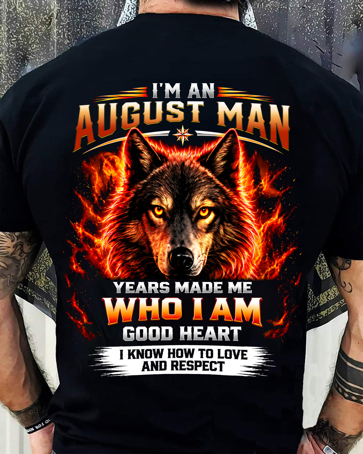 AUGUST SHIRT I Know How To Love And Respect - For Men - Virgo08 (SKU2609-291-08)