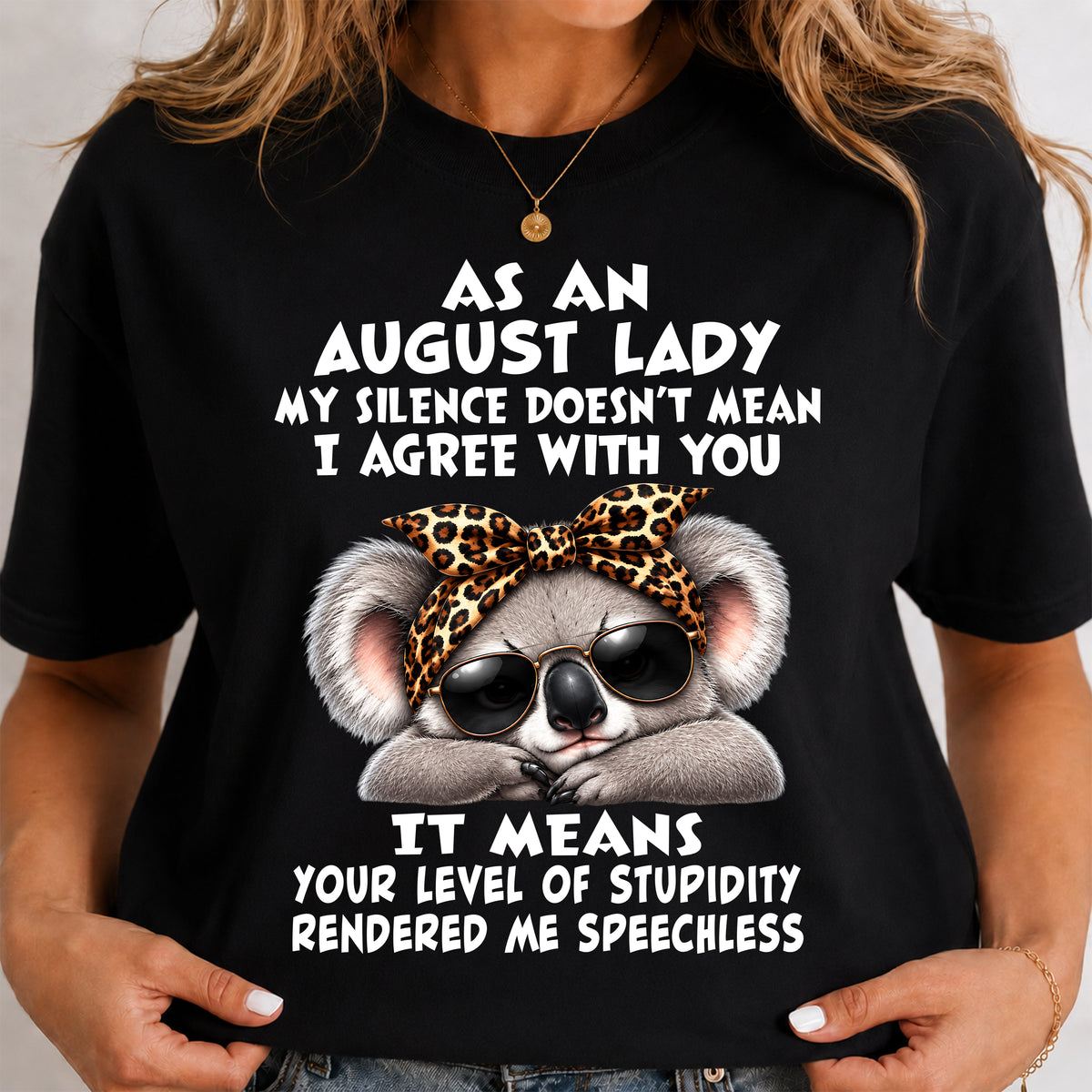 AUGUST SHIRT As A August Lady - For Women - Virgo08 (SKU2609-113-08)