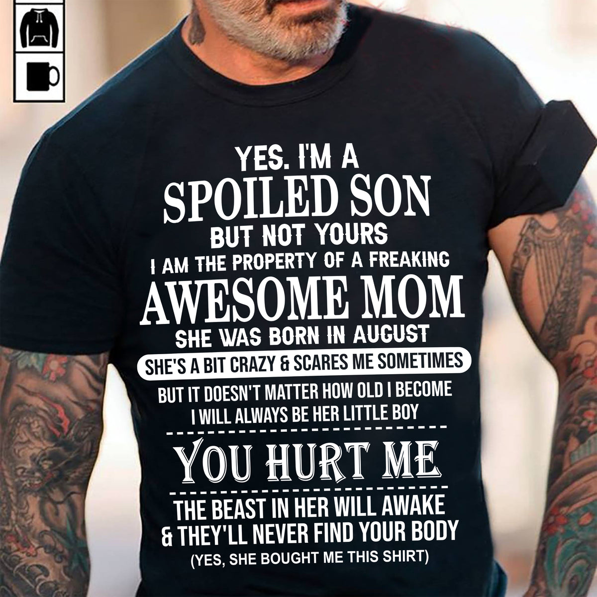 August - Awesome Mom Born In August - Special gift for Son From Mom - virgo08 (SKU10-45-08)