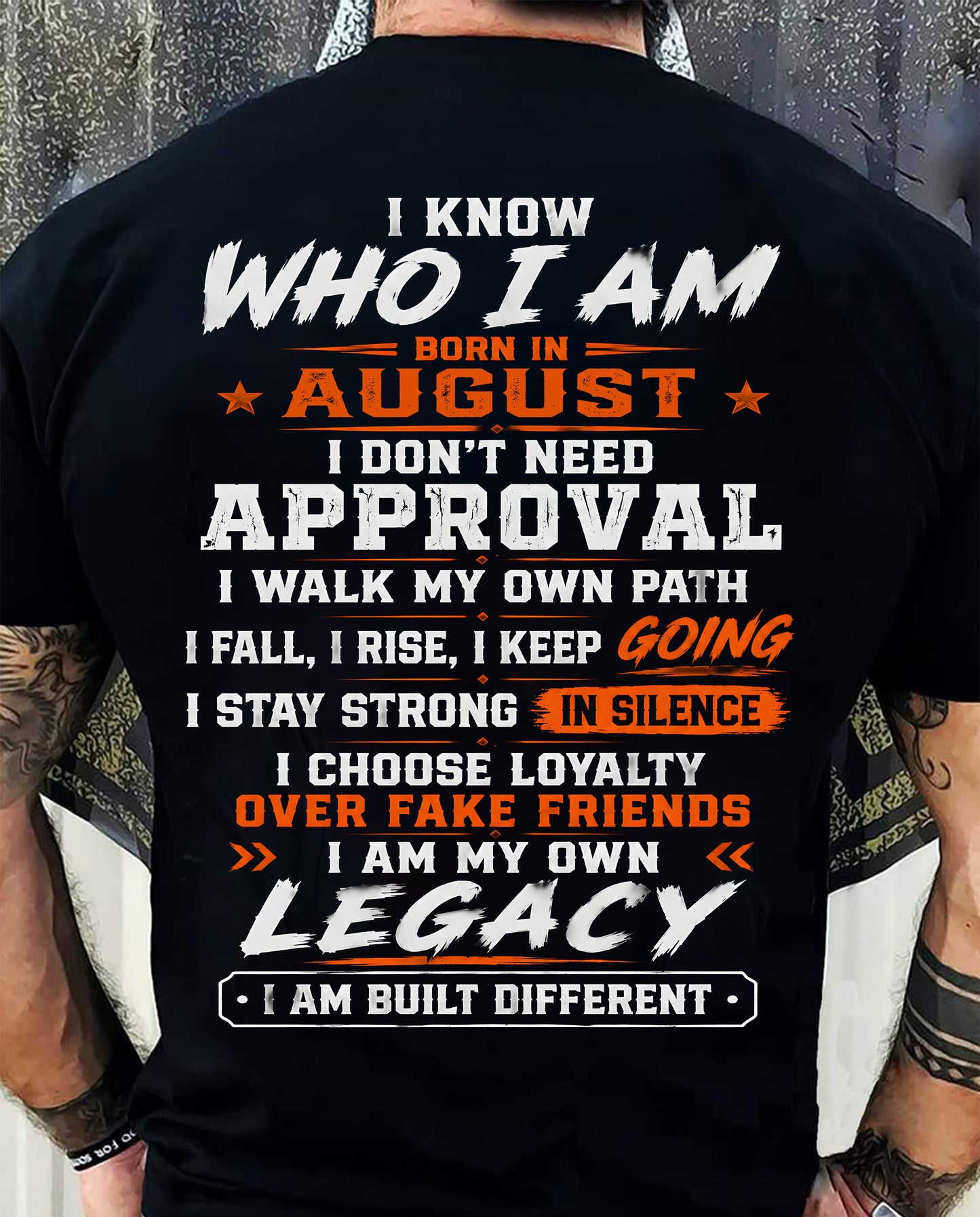 AUGUST SHIRT Who I Am - For Men - Virgo08 (SKU2608-648-08)