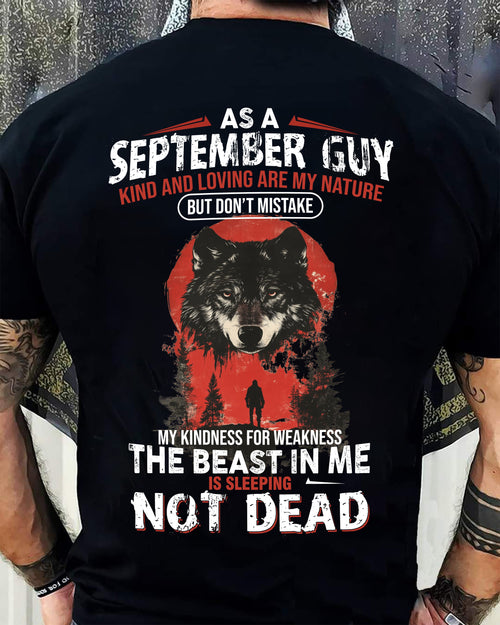 SEPTEMBER - KIND AND LOVING ARE MY NATURE - BIRTHDAY T-SHIRT FOR MEN - Virgo09 (SKU26T-01-17-09)