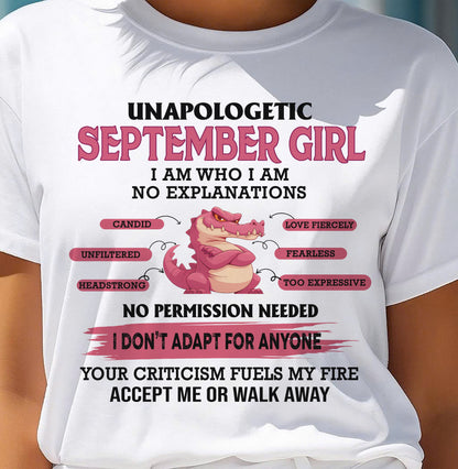 SEPTEMBER WOMAN I AM WHO I AM, NO EXPLANATIONS - Virgo09 (SKU2605-55-09)