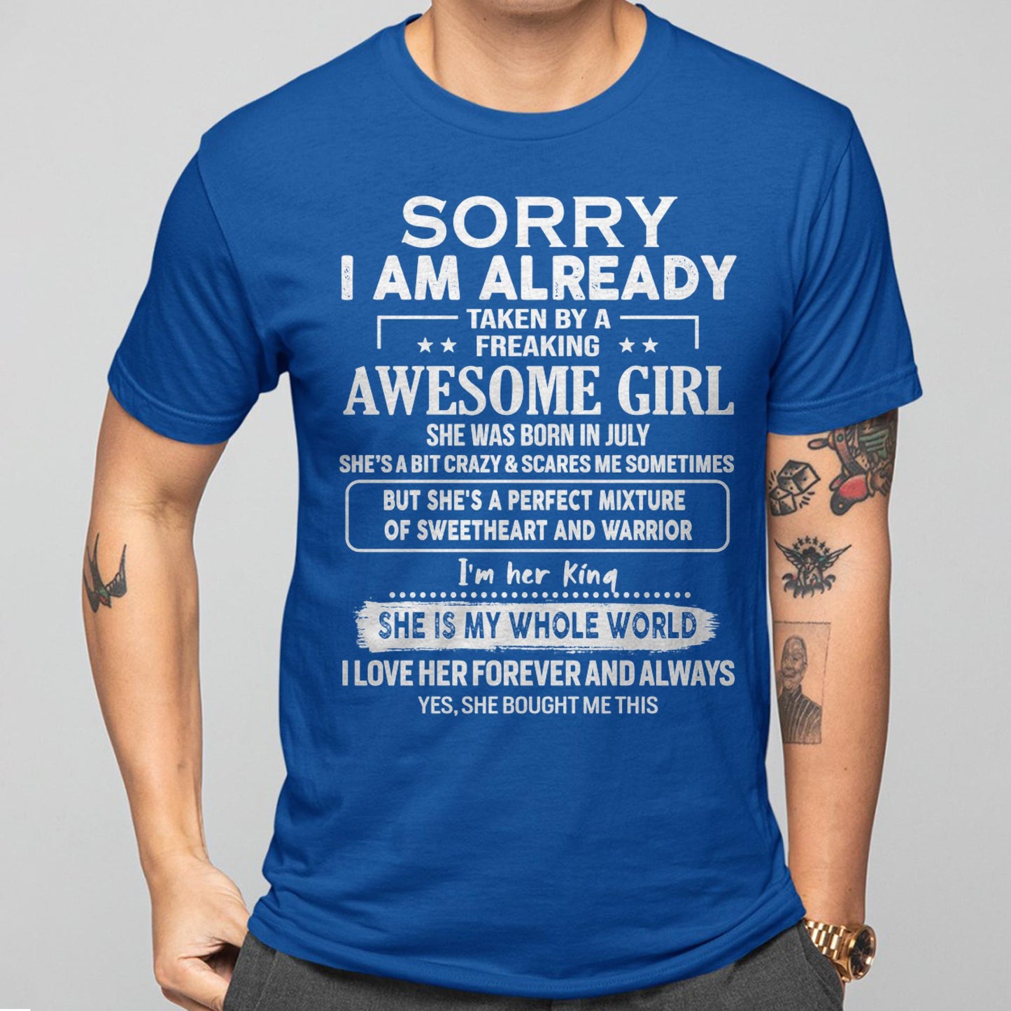 July - Awesome Girl - Perfect Gift For Your Boyfriend, Husband From Wife - Virgo07 (SKU04-86MT-07)