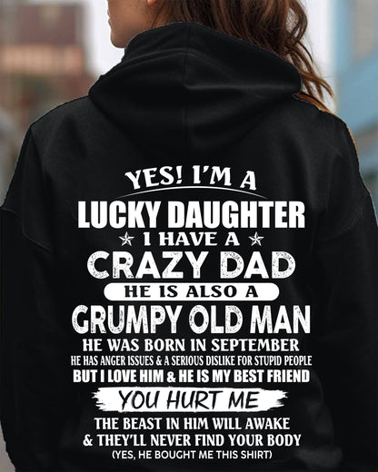 September - Awesome Grumpy Old Dad - Special gift for your daughter From Dad - Virgo09 (SKU10-50-09)