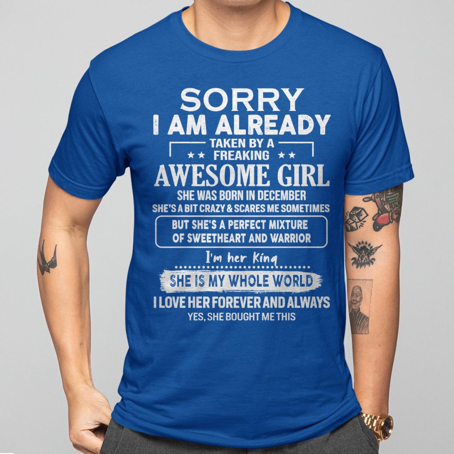 December - Awesome Girl - Perfect Gift For Your Boyfriend, Husband From Wife - Virgo12 (SKU04-86MT-12)