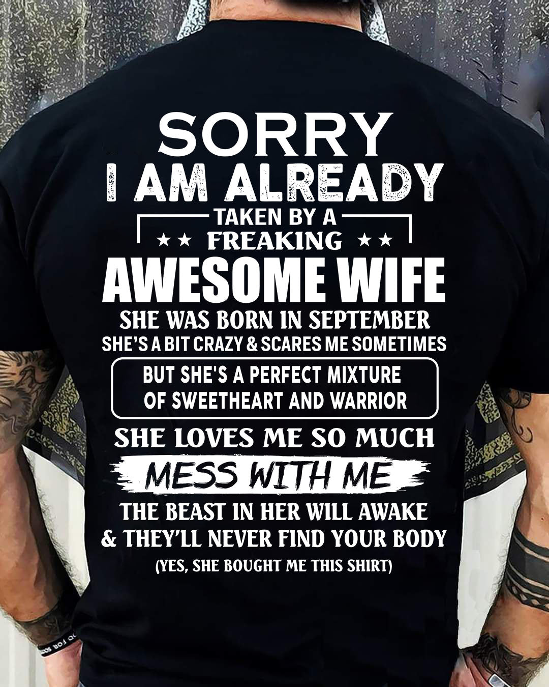 Wife Septembre - Perfect gift for husband From Wife - Virgo09 (SKU68-86-09)