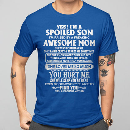 April - Awesome Mom - Perfect Gift For Spoiled Son From Mom - virgo04 (SKU05-47-04)