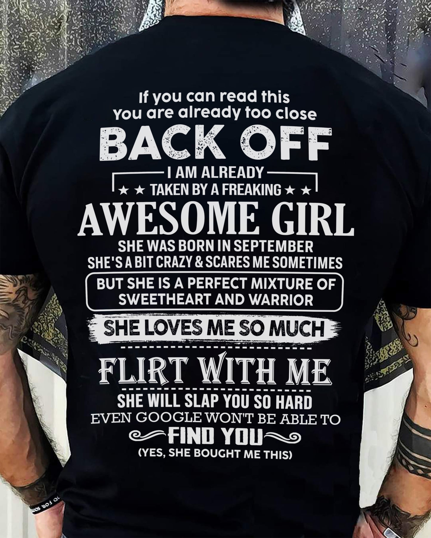 September ??? Awesome Girlfriend Born In September ??? Special gift for your Boyfriend ??? From Wife Virgo09 (SKU06-25-09)