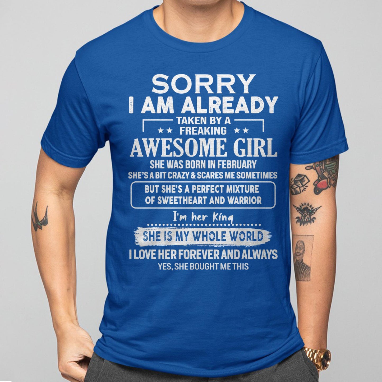 February - Awesome Girl - Perfect Gift For Your Boyfriend, Husband From Wife - Virgo02 (SKU04-86-02)