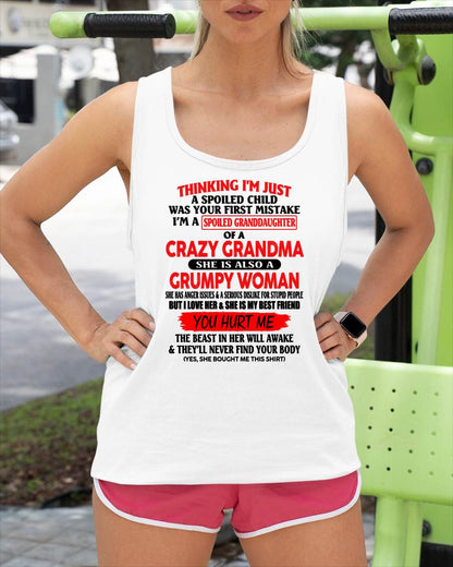 SHIRT, I'm A Spoiled Granddaughter - Virgo00 (SKU2608-347-00)