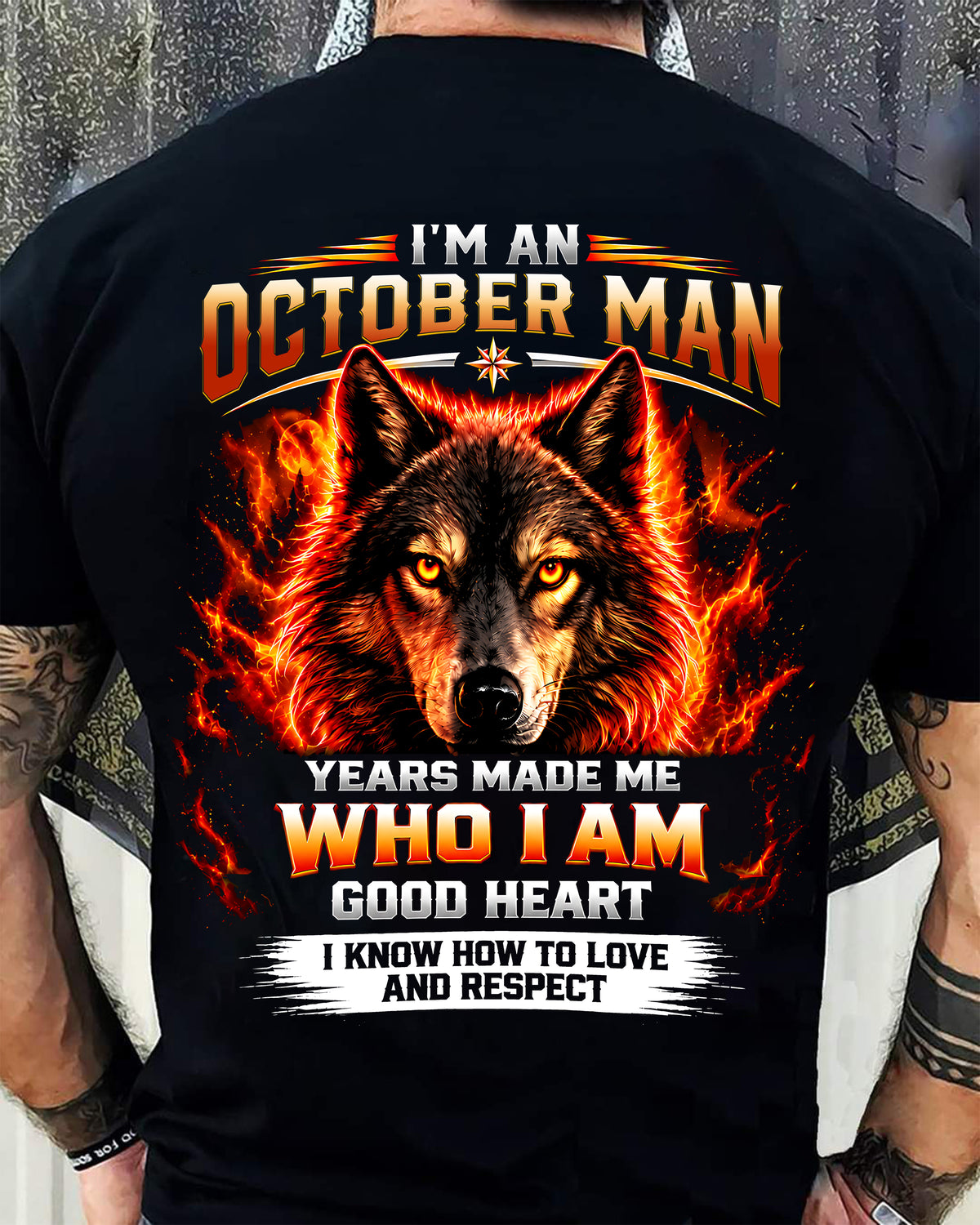 OCTOBER SHIRT I Know How To Love And Respect - For Men - Virgo10 (SKU2609-291-10)