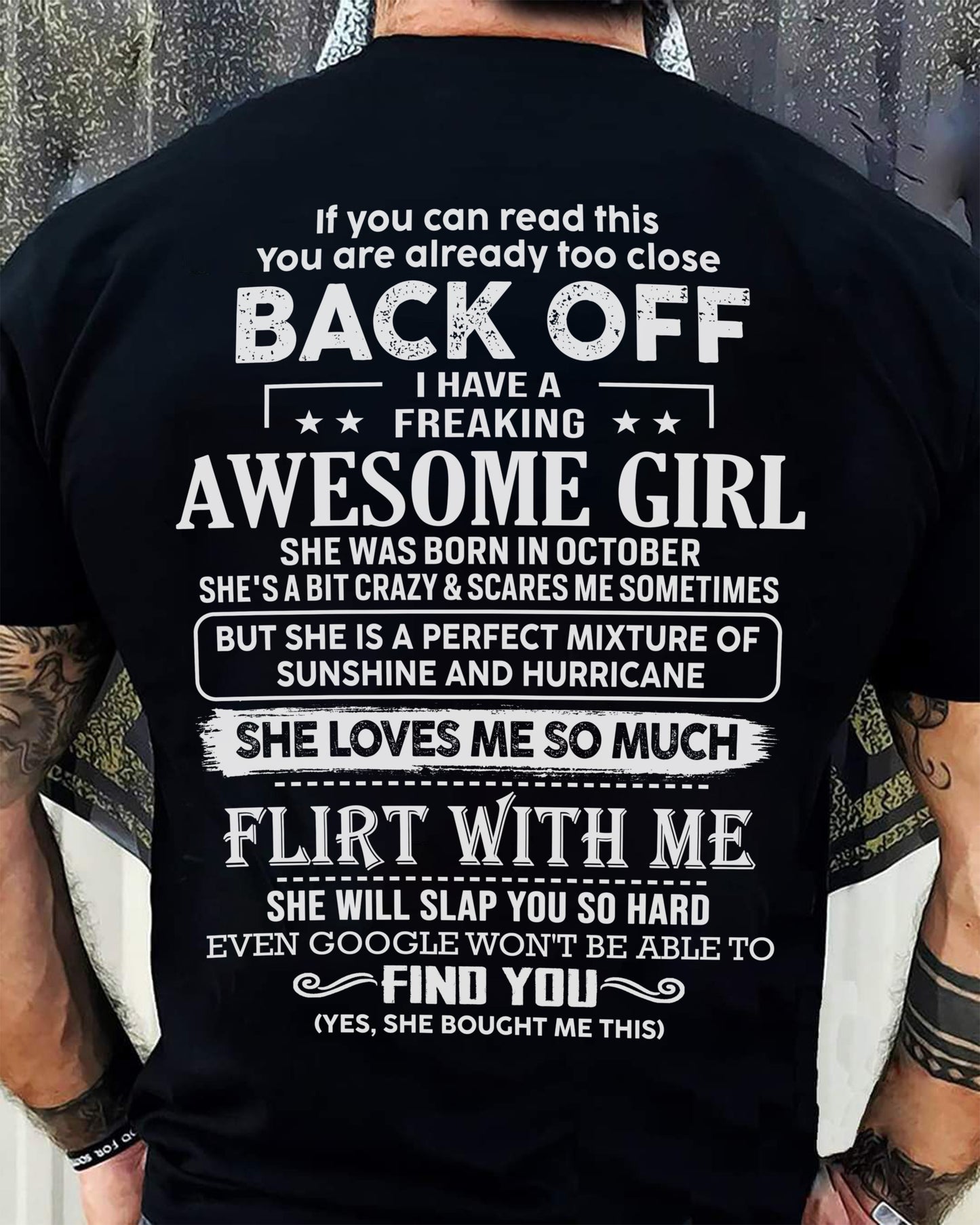 October ??? Awesome Girlfriend Born In October ??? Special gift for your Boyfriend ??? From Wife Virgo10 (SKU06-17-10)
