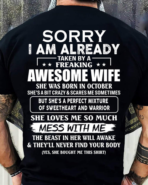 Wife October - Perfect gift for husband From Wife - Virgo10 (SKU68-86-10)