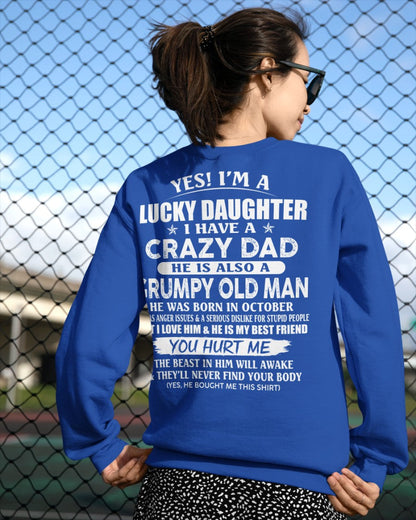 October - Awesome Grumpy Old Dad - Special gift for your daughter From Dad - Virgo10 (SKU10-50-10)