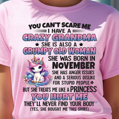 NOVEMBER - YOU CAN'T SCARE ME - GIFT FROM GRANDMA - virgo11 (SKU09-106-11)