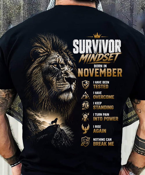 NOVEMBER SHIRT Survivor Mindset - For Men - Virgo11 (SKU2608-659-11)