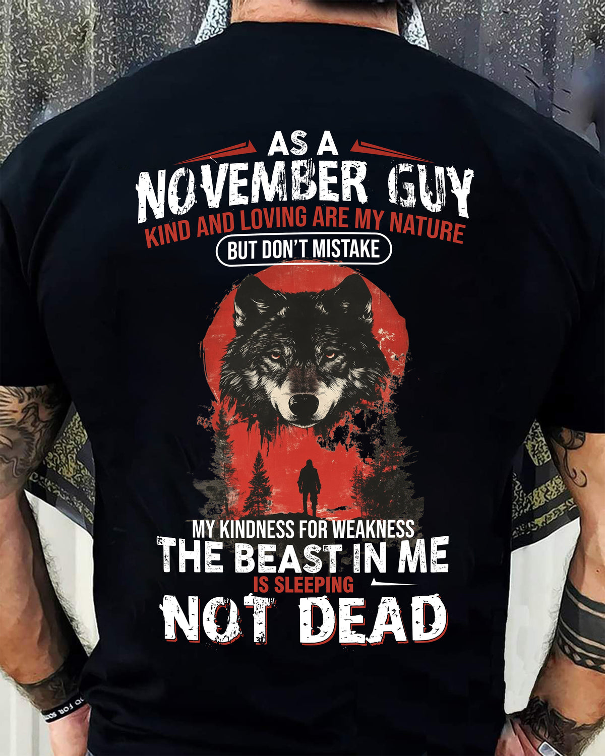 NOVEMBER - KIND AND LOVING ARE MY NATURE - BIRTHDAY T-SHIRT FOR MEN - Virgo11 (SKU26T-01-17-11)