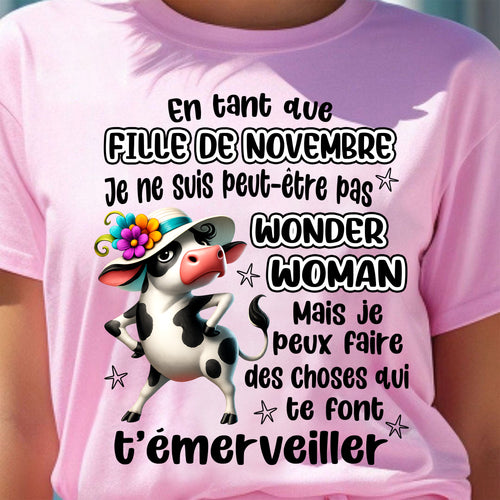 NOVEMBRE SHIRT Je ne suis peut-être pas WONDER WOMAN - Virgo11 (SKU2605-39-11)