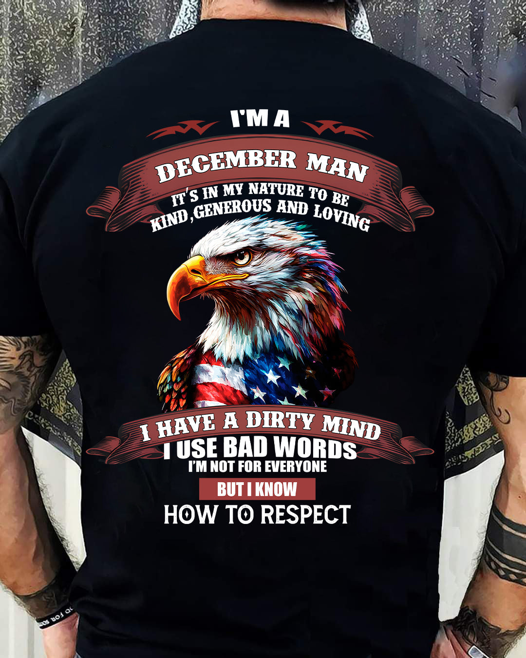 DECEMBER - KNOW HOW TO RESPECT - BIRTHDAY T-SHIRT FOR MEN - Virgo12 (SKU12-311-12)