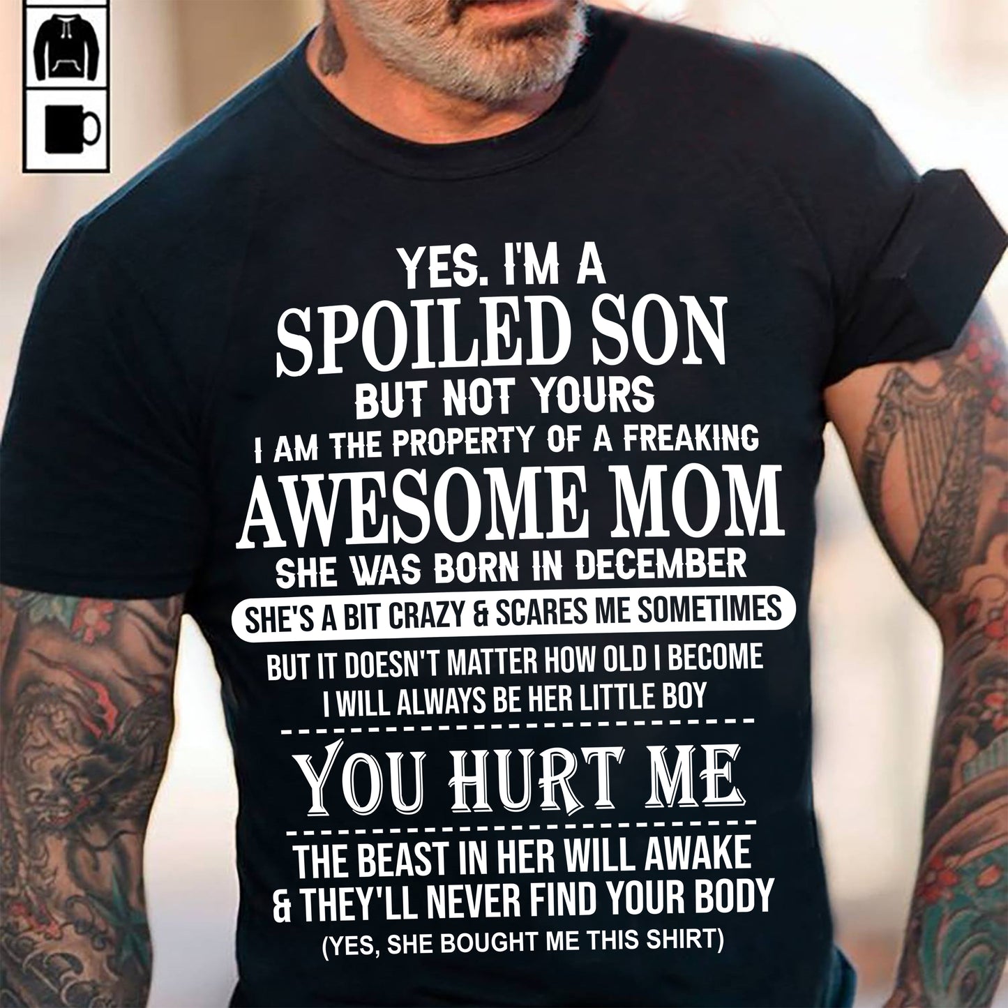 December - Awesome Mom Born In December - Special gift for Son From Mom - virgo12 (SKU10-45-12)