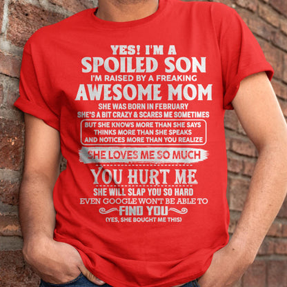 February - Awesome Mom - Perfect Gift For Your Spoiled Son From Mom - virgo02 (SKU05-47-02)