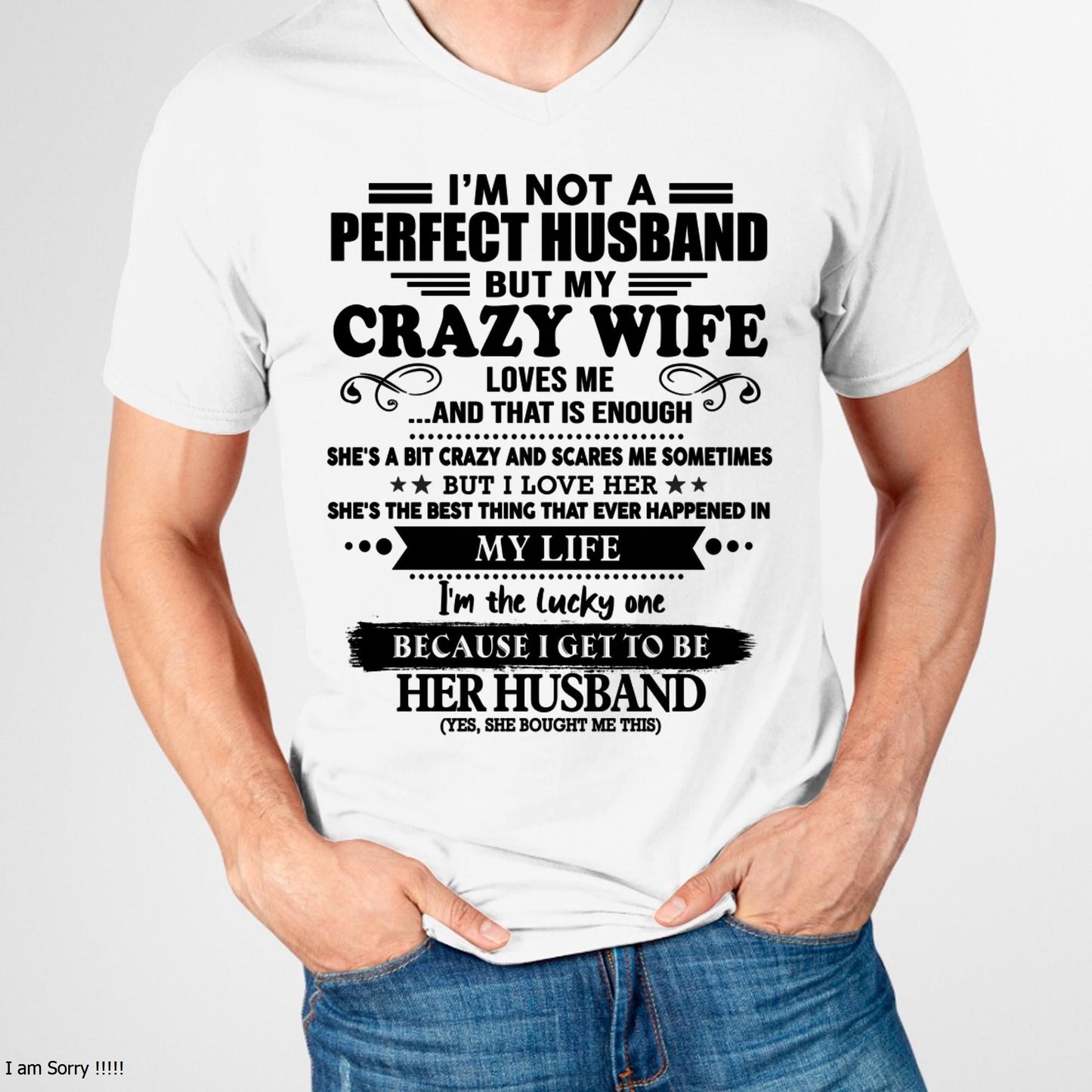 I Am Not A Perfect Husband But My Crazy Wife Love Me And That Is Enough - Gift For Husband From Wife - Virgo00 (SKU-QHUSBAND-00)
