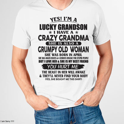 APRIL - LUCKY GRANDSON OF CRAZY GRANDMA -  FROM GRANDMA - virgo04 (SKU10-173-04)