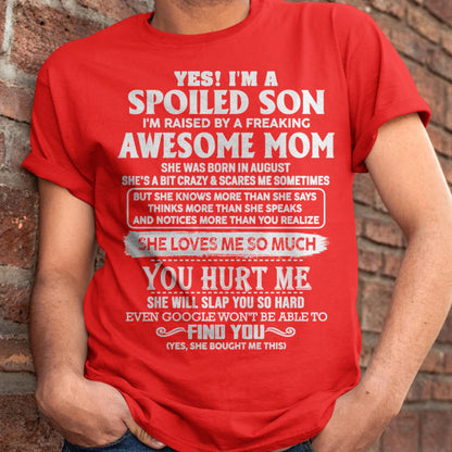 August - Awesome Mom - Perfect Gift For Son From Mom - virgo08 (SKU05-47-08)
