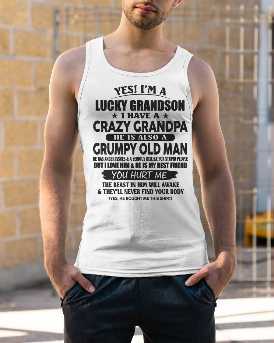 LUCKY GRANDSON OF CRAZY GRANDPA -  PERFECT GIFT FROM GRANDPA - virgo00 (SKU12-145-00)