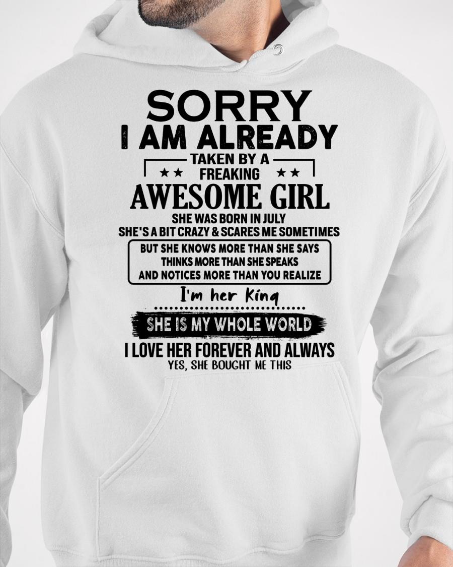 July - Awesome Girl born in July - Special gift for your boyfriend - From Wife Virgo07 (SKU.AT16)