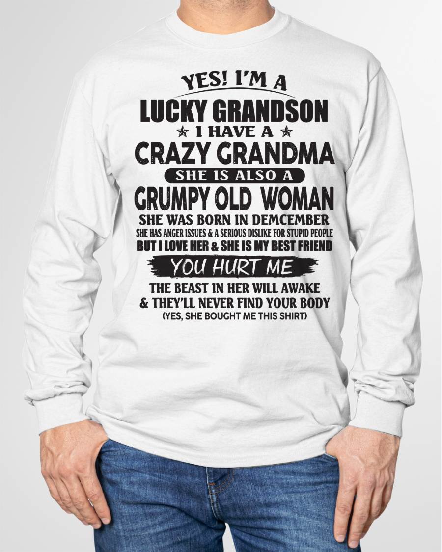 DECEMBER - LUCKY GRANDSON OF CRAZY GRANDMA -  FROM GRANDMA - virgo12 (SKU10-173-12)