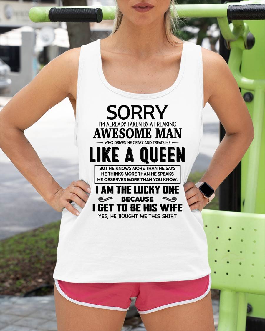 AN AWESOME MAN WHO DRIVES ME CRAZY AND TREATS ME LIKE A QUEEN - FROM HUSBAND - virgo00 (SKU26T-01286-00)