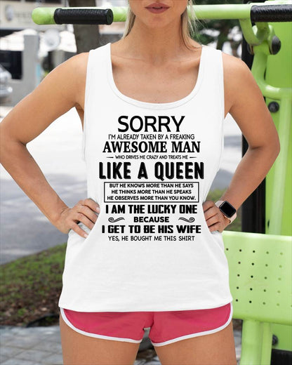 AN AWESOME MAN WHO DRIVES ME CRAZY AND TREATS ME LIKE A QUEEN - FROM HUSBAND - virgo00 (SKU26T-01286-00)