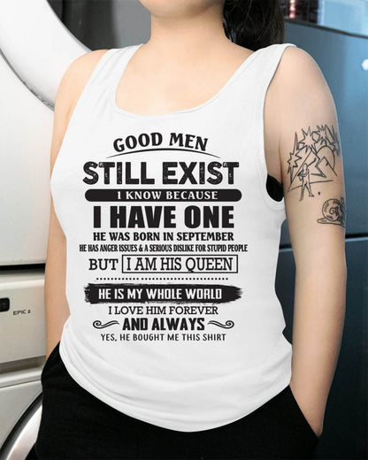 September - Good Men Still Exist - Perfect Gift For Girlfriend, Wife From Husband - Virgo09 (SKU07-166-09)