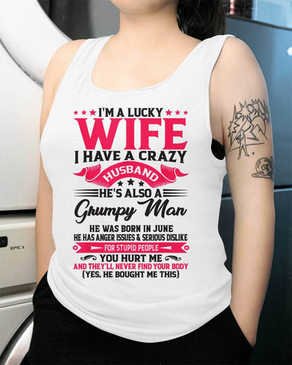 JUNE - TO MY WIFE - I'M A LUCKY WIFE - GIFT FROM HUSBAND - Virgo06 (SKU10-136-06)