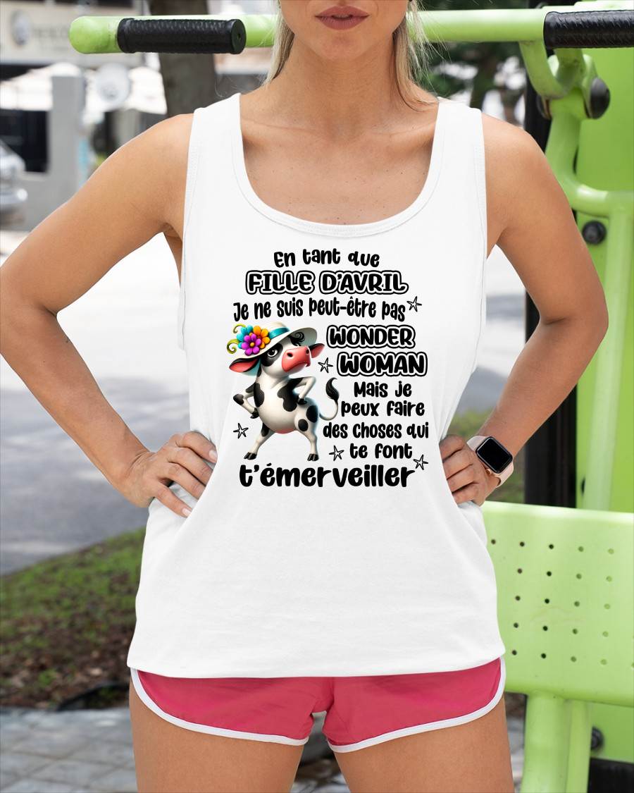 AVRIL SHIRT Je ne suis peut-être pas WONDER WOMAN - Virgo04 (SKU2605-39-04)
