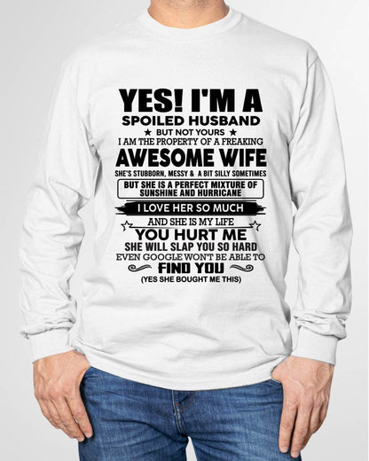 I'M A SPOILED HUSBAND BUT NOT YOURS - FROM WIFE - virgo00 (SKU12-283-00)