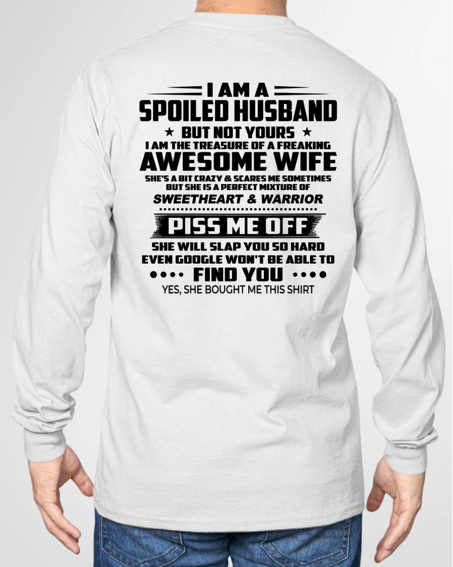 I AM THE TREASURE OF A FREAKING AWESOME WIFE - FROM WIFE - virgo00 (SKU2604-308-00)