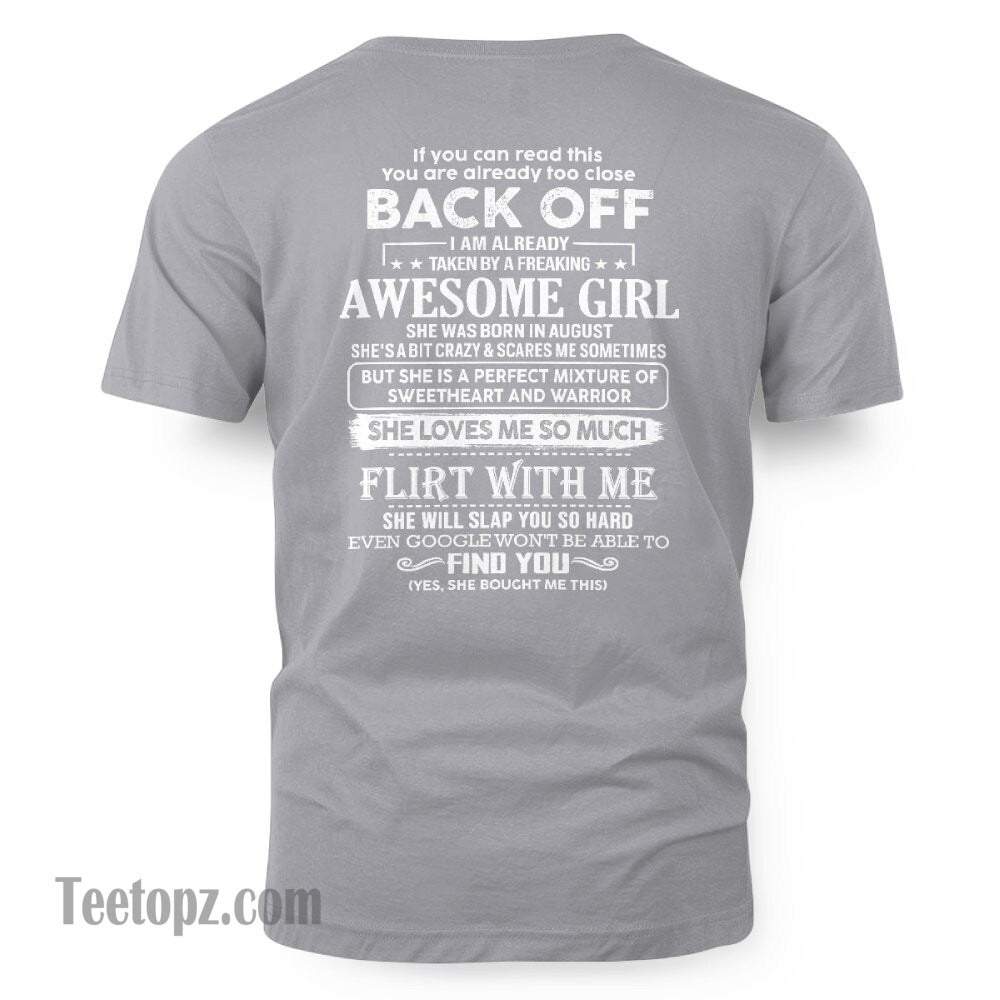 August ??? Awesome Girlfriend Born In August ??? Special gift for your Boyfriend ??? From Wife Virgo08 (SKU06-25-08)