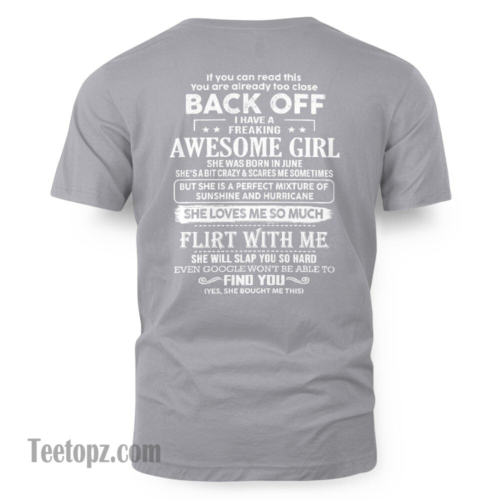 June ??? Awesome Girlfriend Born In June ??? Special gift for your Boyfriend ??? From Wife Virgo06 (SKU06-17-06)