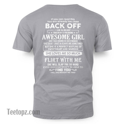 December ??? Awesome Girlfriend Born In December ??? Special gift for your Boyfriend ??? From Wife Virgo12 (SKU06-25-12)