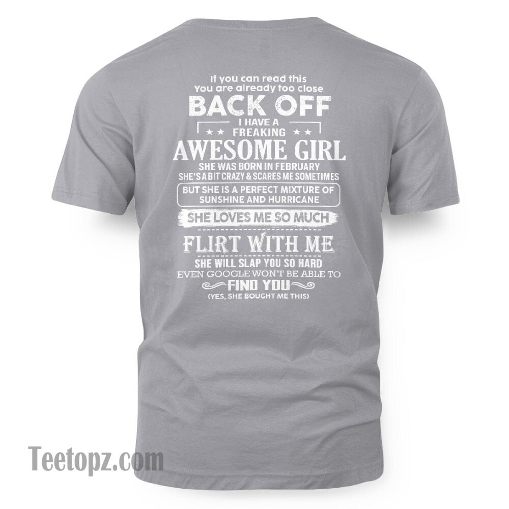 February ??? Awesome Girlfriend Born In February ??? Special gift for your Boyfriend ??? From Wife Virgo02 (SKU06-17-02)