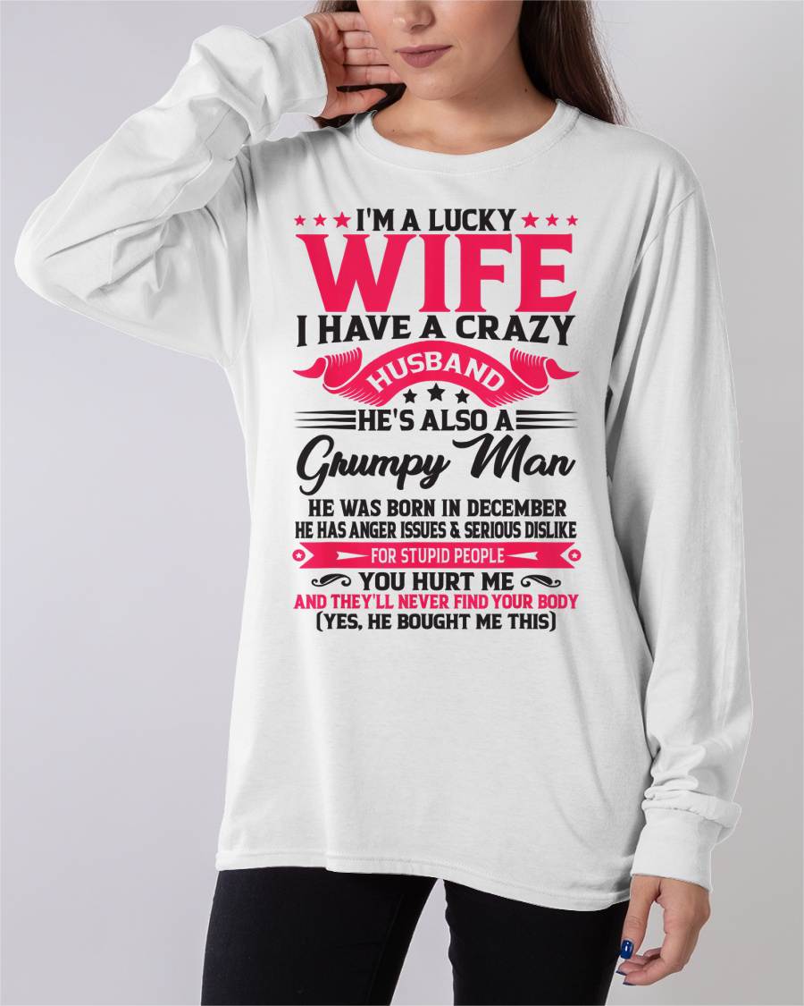DECEMBER - TO MY WIFE - I'M A LUCKY WIFE - GIFT FROM HUSBAND - Virgo12 (SKU10-136-12)