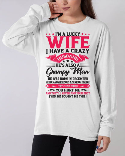 DECEMBER - TO MY WIFE - I'M A LUCKY WIFE - GIFT FROM HUSBAND - Virgo12 (SKU10-136-12)