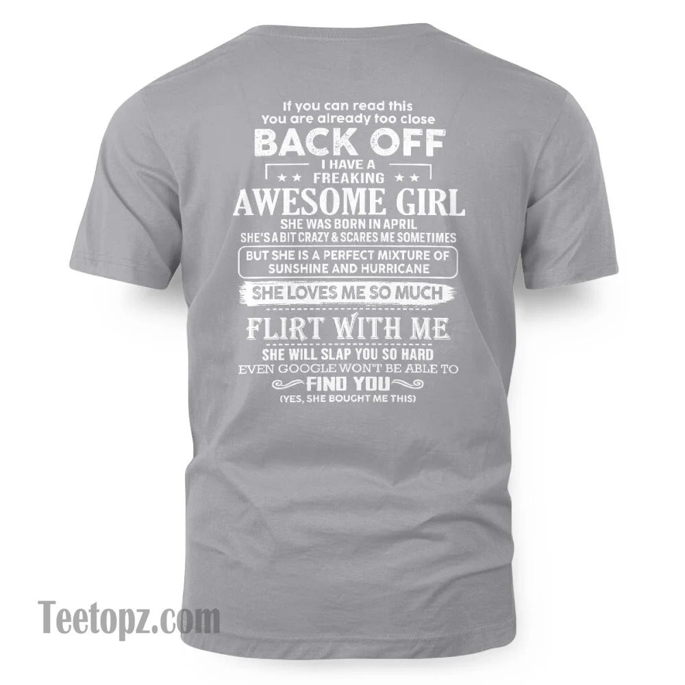April ??? Awesome Girlfriend Born In April ??? Special gift for your Boyfriend ??? From Wife Virgo04 (SKU06-17-04)