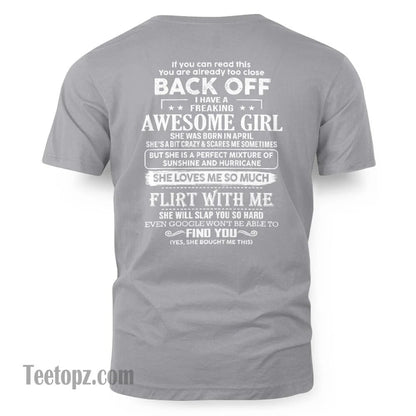 April ??? Awesome Girlfriend Born In April ??? Special gift for your Boyfriend ??? From Wife Virgo04 (SKU06-17-04)